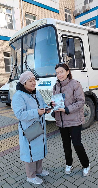 Страховые представители Калмыцкого филиала приняли участие в акции «Будь здоров!», новости, пресс-релизы, статьи, «СОГАЗ-Мед», омс