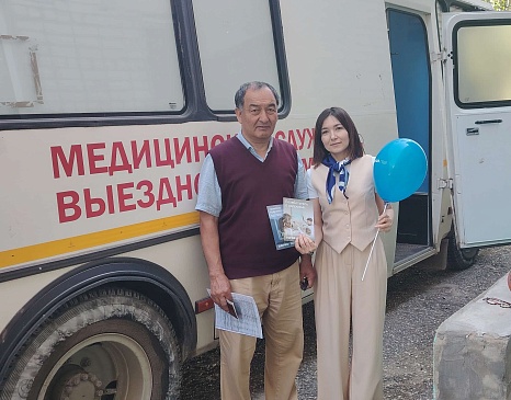 Страховые представители Калмыцкого филиала приняли участие в акции «Будь здоров!», новости, пресс-релизы, статьи, «СОГАЗ-Мед», омс