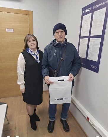 Страховые представители Липецкого филиала «СОГАЗ-Мед» поздравили граждан старшего поколения, новости, пресс-релизы, статьи, «СОГАЗ-Мед», омс
